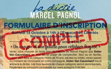 Inscription Dictée Marcel Pagnol